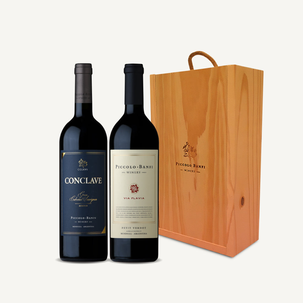 Estuche Gran Cabernet Sauvignon y Vía Flavia Petit Verdot
