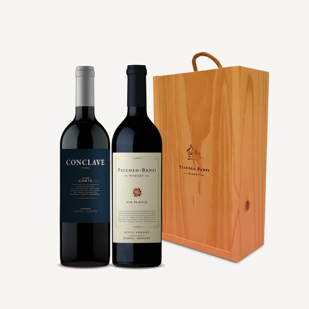 Estuche Gran Corte Blend y Vía Flavia Petit Verdot